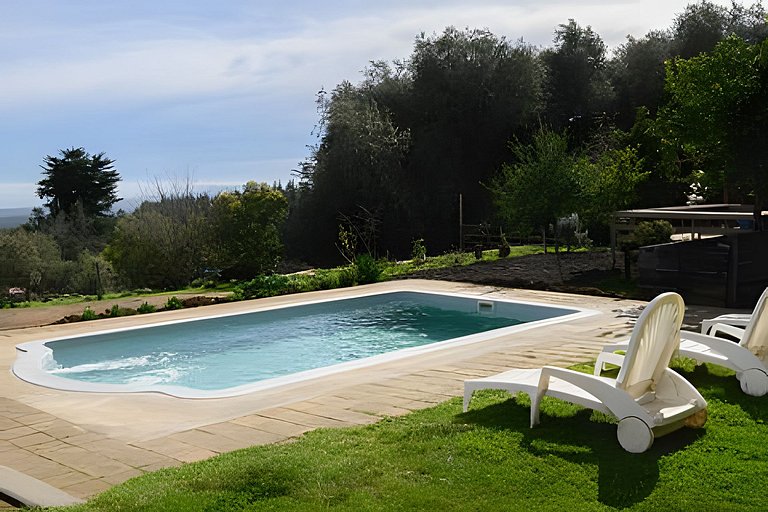 Cabaña en el campo en la costa de Pelluhue