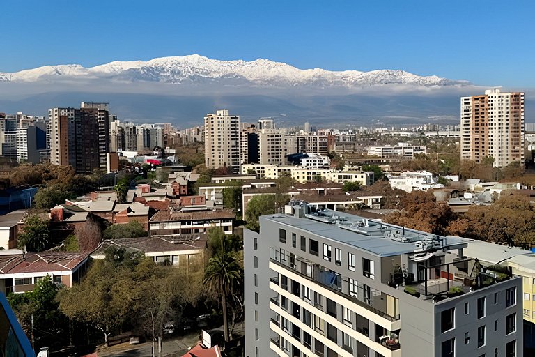 Moderno depto a pasos del Metro y Barrio Italia